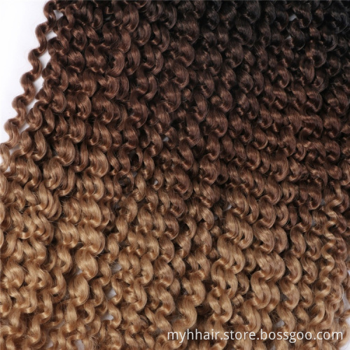 afro kinky marley 22 strands/pcs 18 inch Curly Braid 70g/pack Crochet Braid Hair Synthetic Ombre Braiding Hair Extentions